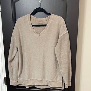 Thread & Supply Ribbed Knit Sweater in Cream